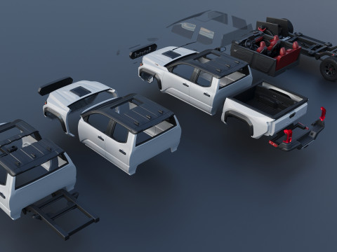 Toyota Tacoma TRD Pro 2024 3D Print Model