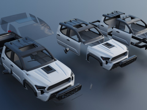 Toyota Tacoma TRD Pro 2024 3D Print Model