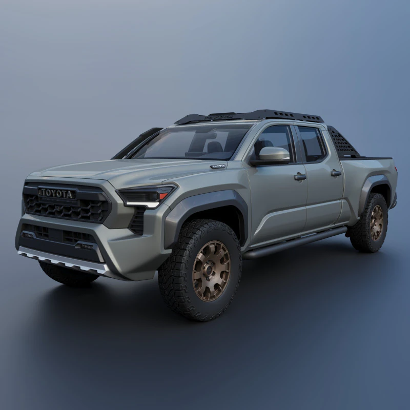 Toyota Tacoma Trailhunter 2024 3D Print Model .c4d .max .obj .3ds .fbx .stl .blend 