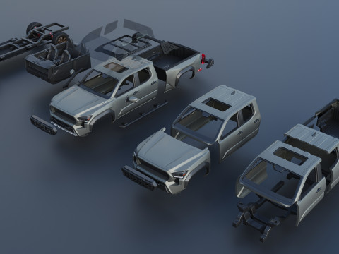 Toyota Tacoma Trailhunter 2024 3D Print Model