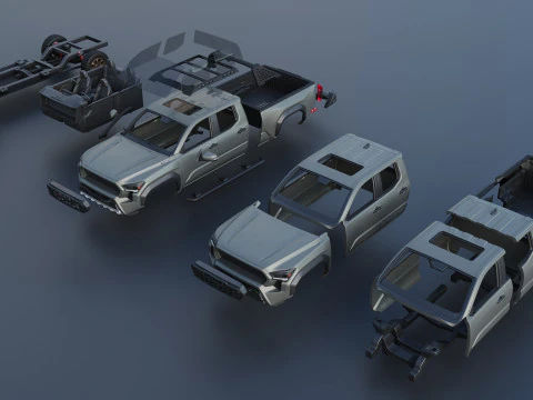 Toyota Tacoma Trailhunter 2024 3D Print Model