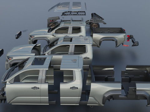 Toyota Tacoma Trailhunter 2024 3D Print Model