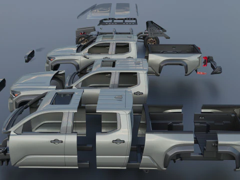 Toyota Tacoma Trailhunter 2024 3D Print Model