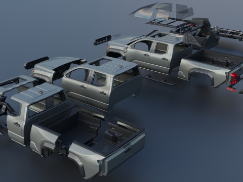 Toyota Tacoma Trailhunter 2024 3D Print Model