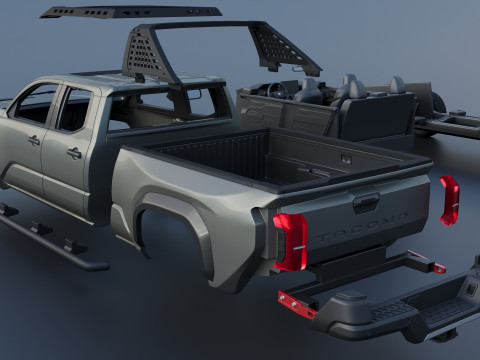 Toyota Tacoma Trailhunter 2024 3D Print Model