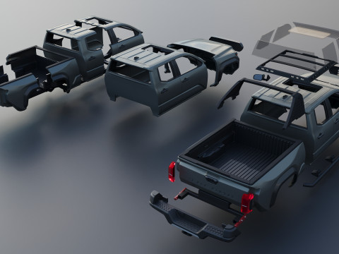Toyota Tacoma Trailhunter 2024 3D Print Model