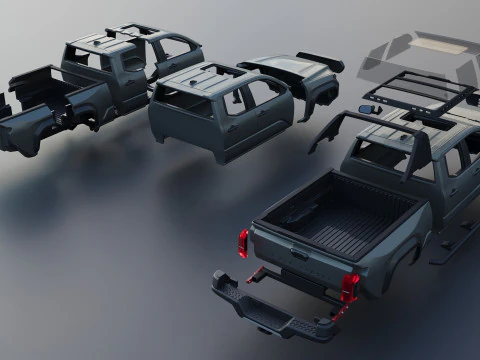 Toyota Tacoma Trailhunter 2024 3D Print Model