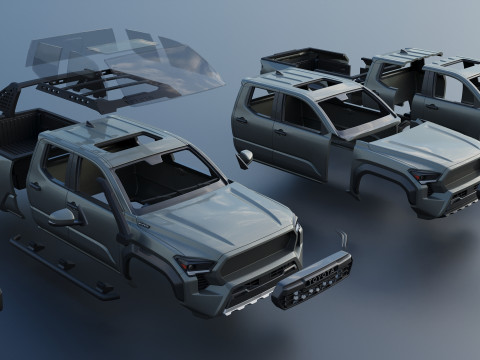 Toyota Tacoma Trailhunter 2024 3D Print Model