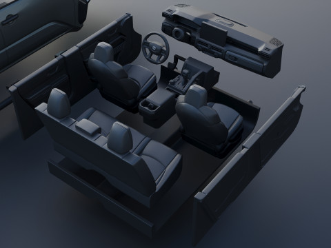 Toyota Tacoma Trailhunter 2024 3D Print Model
