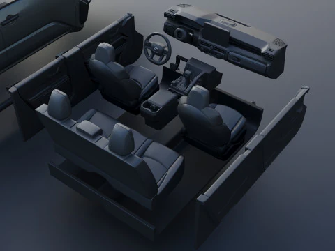 Toyota Tacoma Trailhunter 2024 3D Print Model