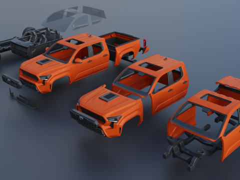 Toyota Tacoma TRD Sport 2024 3D प्रिंट मॉडल