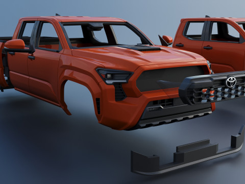 Toyota Tacoma TRD Sport 2024 3D प्रिंट मॉडल