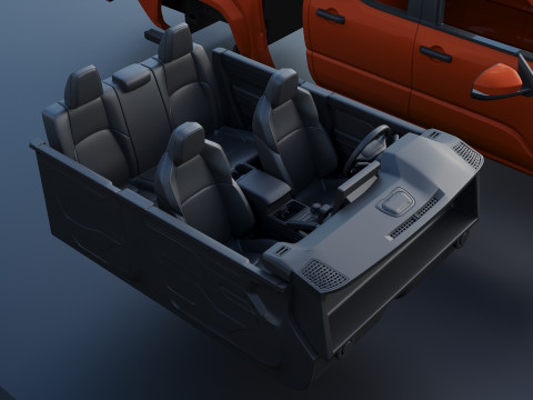 Toyota Tacoma TRD Sport 2024 3D प्रिंट मॉडल