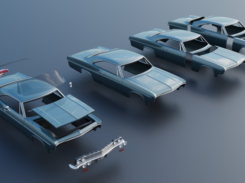 Chevrolet Impala 1966 3D Print Model