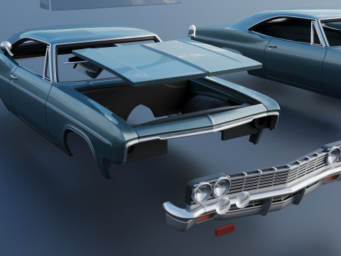 Chevrolet Impala 1966 3D Print Model