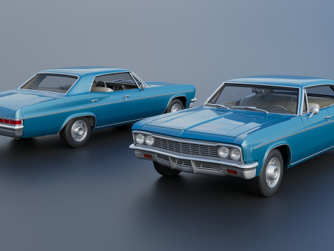 Chevrolet Impala 4-Door 1966 3D-printmodel