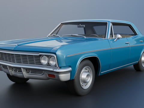 Chevrolet Impala 4-Door 1966 3D-printmodel
