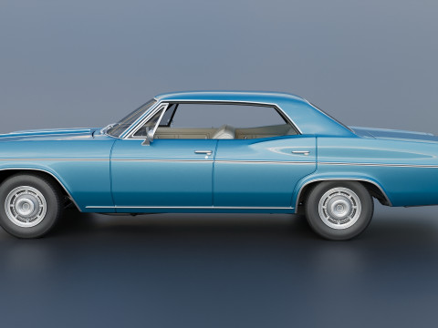 Chevrolet Impala 4-Door 1966 3D-printmodel