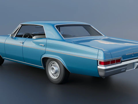 Chevrolet Impala 4-Door 1966 3D Print Model