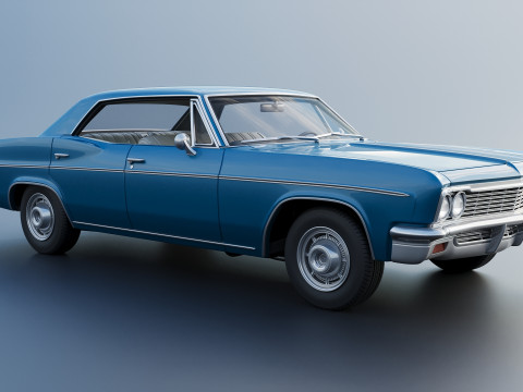Chevrolet Impala 4-Door 1966 3D-printmodel