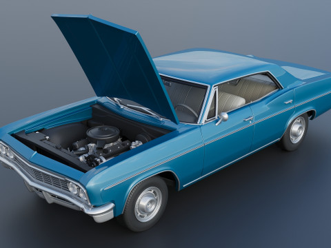 Chevrolet Impala 4-Door 1966 3D-printmodel