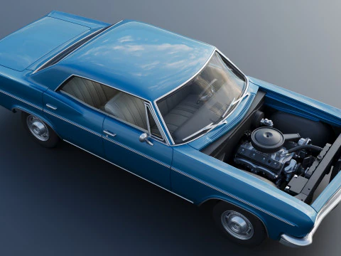 Chevrolet Impala 4-Door 1966 3D Print Model