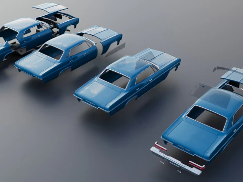 Chevrolet Impala 4-Door 1966 3D Print Model