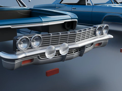 Chevrolet Impala 4-Door 1966 3D Print Model