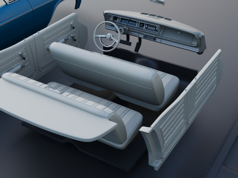 Chevrolet Impala 4-Door 1966 3D-printmodel