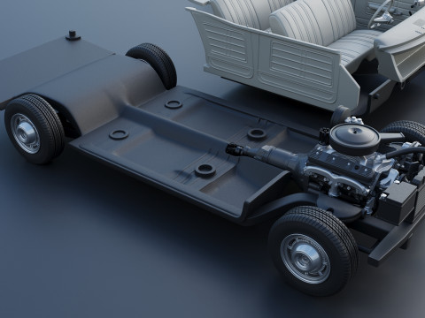 Chevrolet Impala 4-Door 1966 3D-printmodel