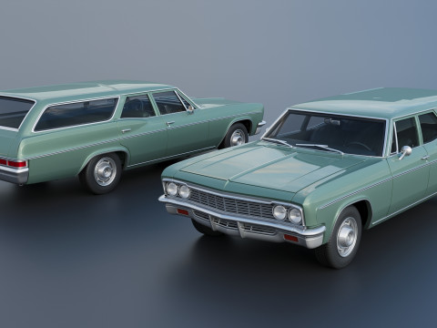 Chevrolet Impala Wagon 1966 3D 프린트 모델