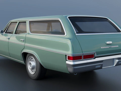 Chevrolet Impala Wagon 1966 3D Print Model