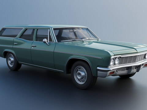 Chevrolet Impala Wagon 1966 3D 프린트 모델