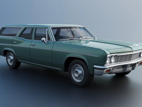 Chevrolet Impala Wagon 1966 3D Print Model