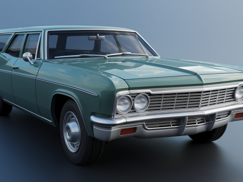 Chevrolet Impala Wagon 1966 3D 프린트 모델