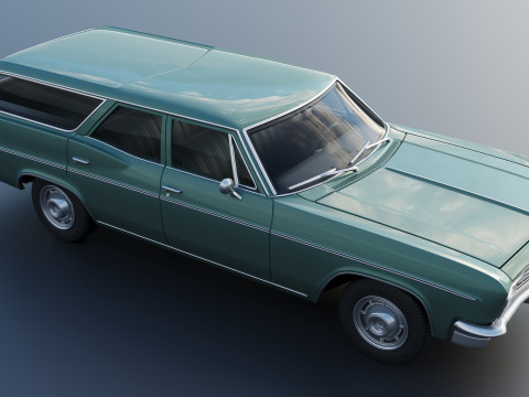 Chevrolet Impala Wagon 1966 3D 프린트 모델