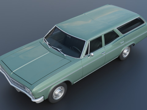 Chevrolet Impala Wagon 1966 3D 프린트 모델
