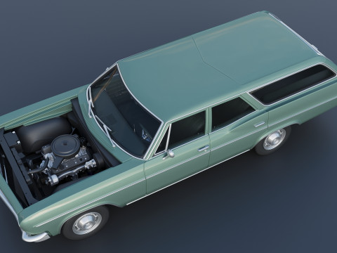 Chevrolet Impala Wagon 1966 3D 프린트 모델