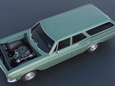 Chevrolet Impala Wagon 1966 3D Print Model