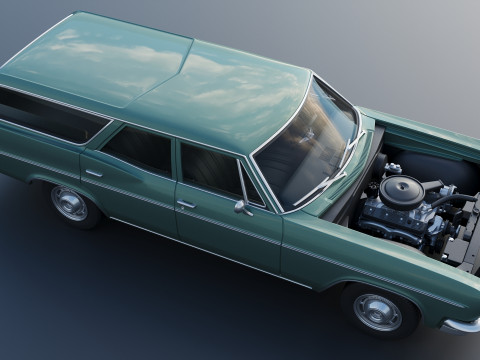 Chevrolet Impala Wagon 1966 3D 프린트 모델
