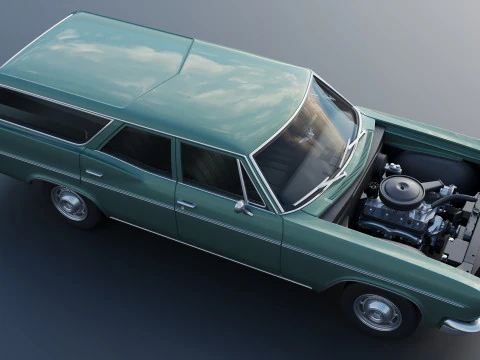 Chevrolet Impala Wagon 1966 3D Print Model