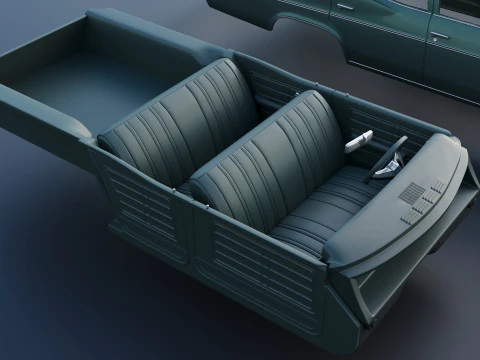 Chevrolet Impala Wagon 1966 3D Print Model