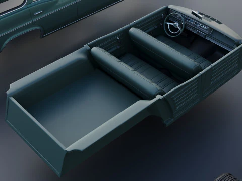 Chevrolet Impala Wagon 1966 3D Print Model