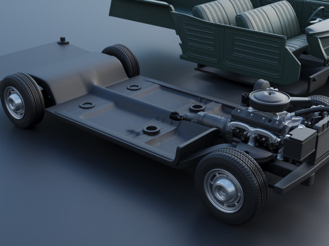 Chevrolet Impala Wagon 1966 3D 프린트 모델