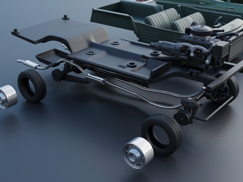 Chevrolet Impala Wagon 1966 3D 프린트 모델