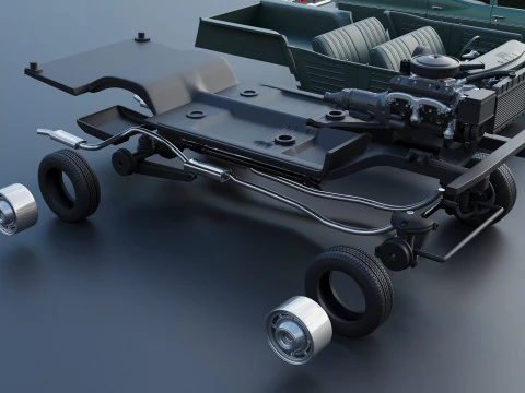 Chevrolet Impala Wagon 1966 3D Print Model