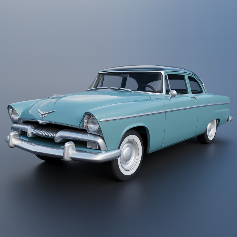 Plymouth Belvedere 1955 3D Принт Модель .c4d .max .obj .3ds .fbx .stl .blend