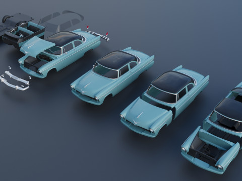 Plymouth Belvedere 1955 3D Принт Модель