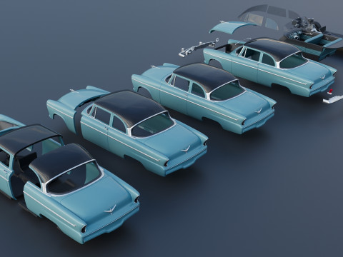 Plymouth Belvedere 1955 3D Принт Модель