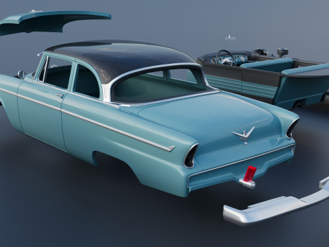 Plymouth Belvedere 1955 3D Принт Модель